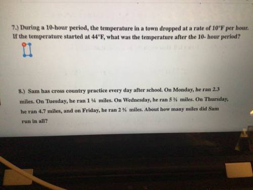 Pls answer number 7 it is for math that is also due tomorrow and no links or pictures