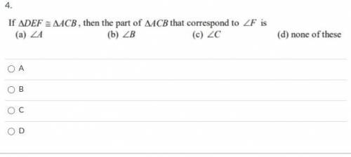 If DEF=ABC, then the part of ABC that correspond to