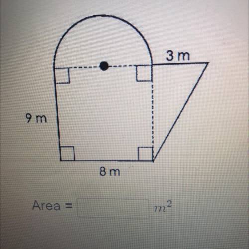 HELPP MEE!!! Find the total area of the figure below. Round your answer to the nearest tenth.
