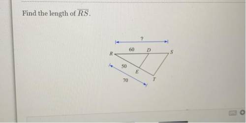 Find the length of RS.