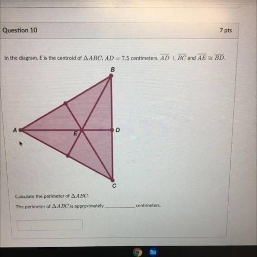 What’s the perimeter of triangle ABC