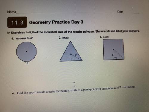 I need help w 1-3. geometry!!