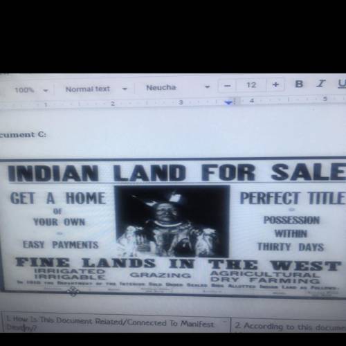 How Is This Document Related/Connected To Manifest Destiny?