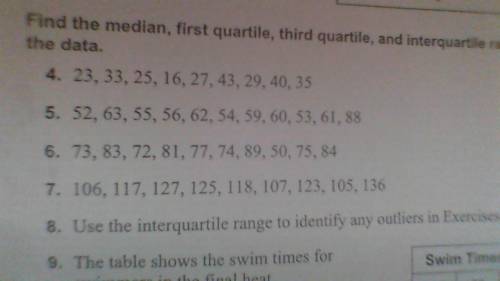 Can someone help me find the median first quartile second quartile third quartile and the interquar
