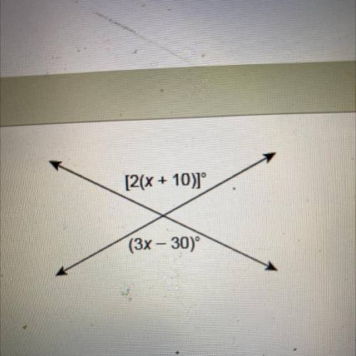 Please help What is the value of x. Look at picture.