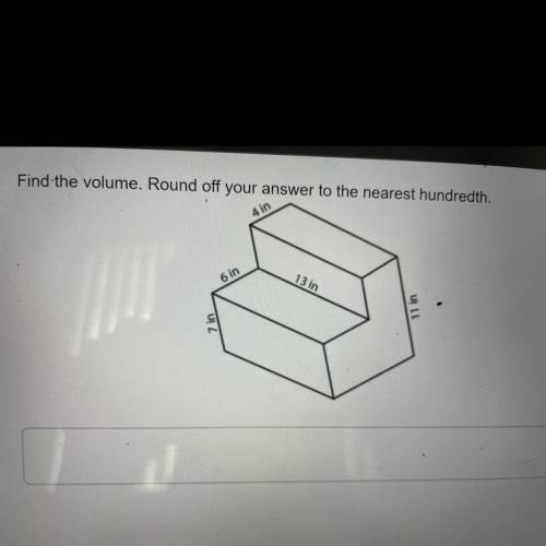 Find the volume. Round off your answer to the nearest hundredth