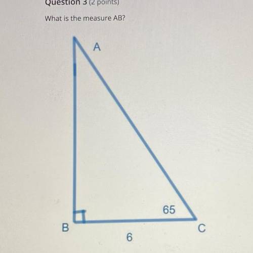 What the measure of AB