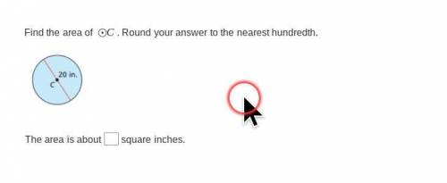 Find the area of C . Round your answer to the nearest hundredth.

PLEASE HELP ME ILL LITTERALLY DO