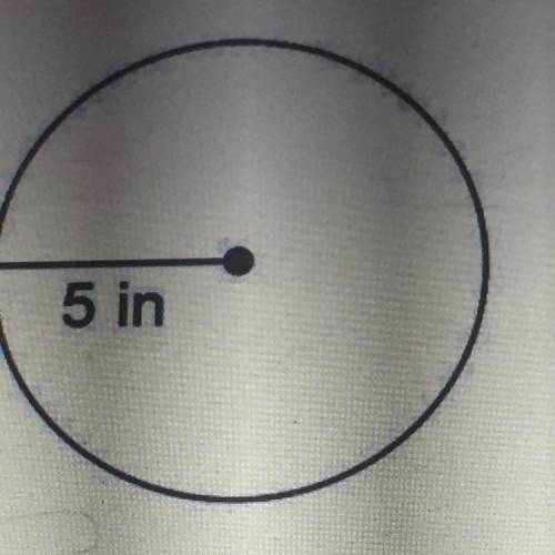 What is the area of the circle? *.