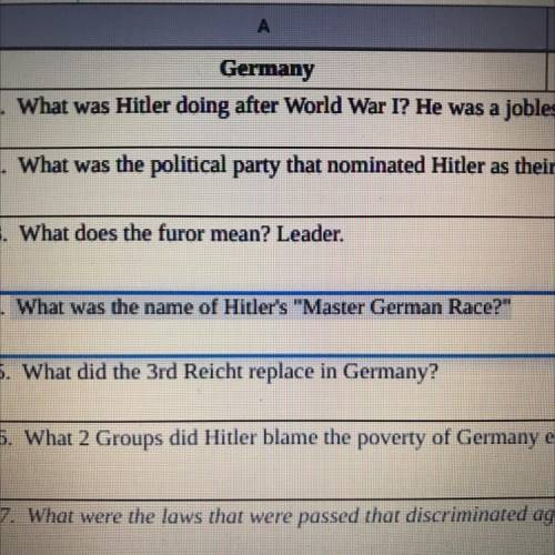 What was the name of Hitlers Master German Race?
