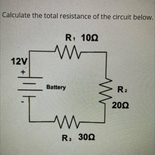 Can someone help me calculate this to find the total resistance. Show the equation please