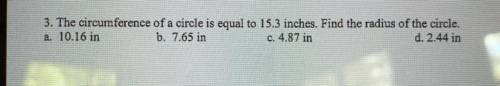 Geometry- finding radius of a circle. please only answer if you actually know. it would help so muc