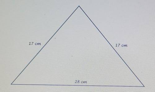 Find the measurement of the base angle.​