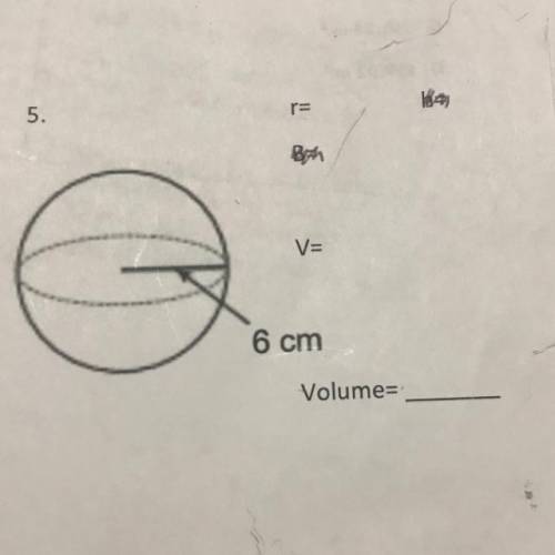 Find the volume of the shape