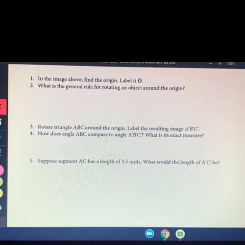 Hey need help with someone help with some math hw :)

“Review: Rotations of 180 degrees around the