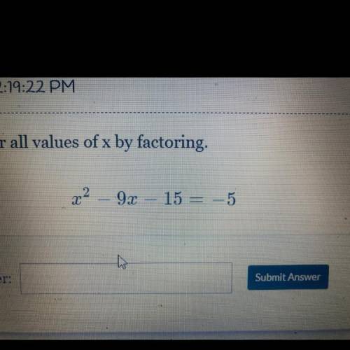 Some for all values of x by factoring