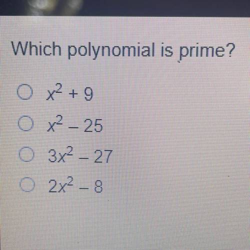 Which polynomial is prime???