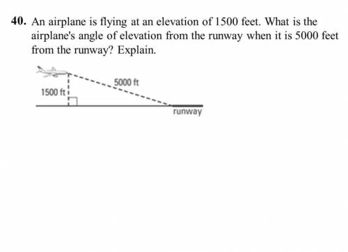 Can someone please help

question: An airplane is flying at an elevation of 1500 feet. What is the