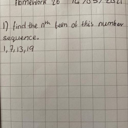 Find the nth term of this number sequence 
1