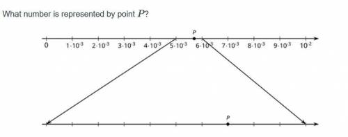 What number is represented by point P?