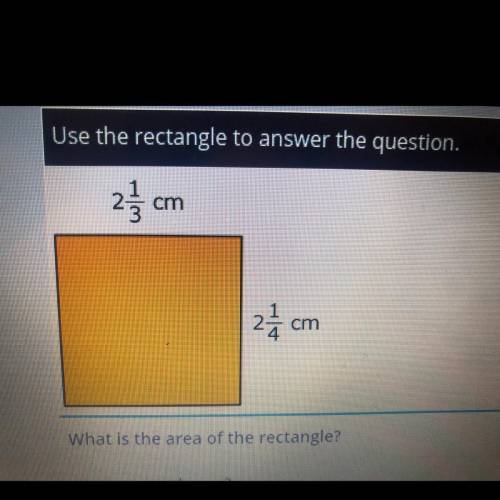 What is the area of the rectangle