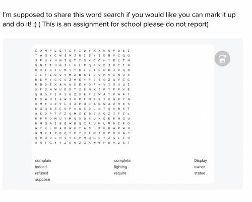 I’m supposed to share this word search if you would like you can mark it up and do it! :) ( This is