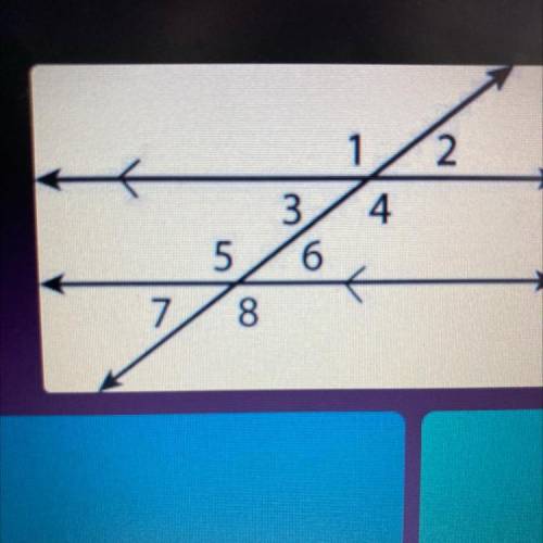 Which one of these is not congruent to angle 5?