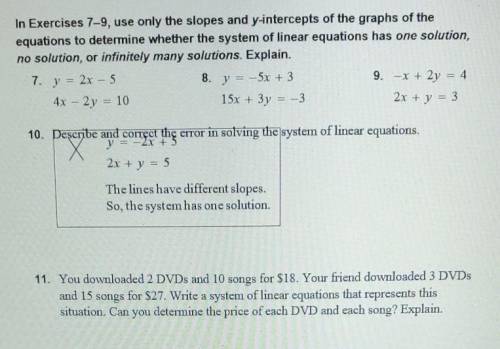 please help on numbers 7-11 im having a lot of trouble thank you! had to fix it the image did not s