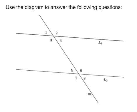 List a pair of corresponding angles