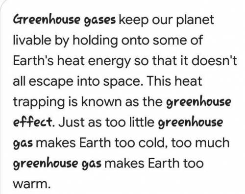Earth’s atmosphere contains water vapor and carbon dioxide. These greenhouse gases are important bec