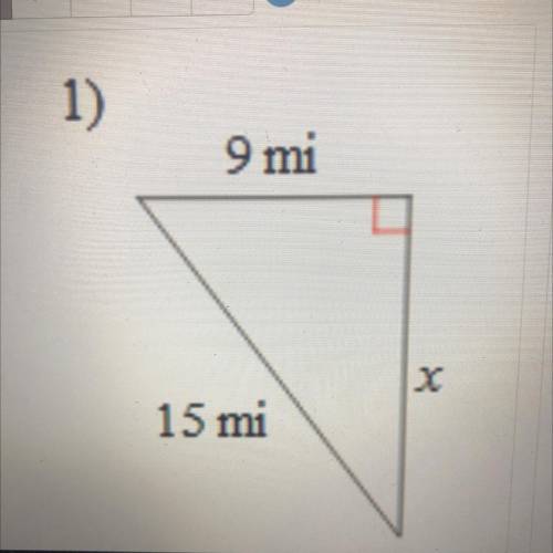 How to solve for the missing side useing the pythagorean theorem
