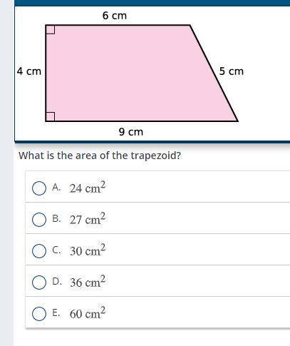 WHAT IS THE AREA OF THIS TRAPEZOID?
