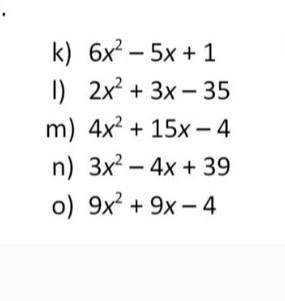 please smart people help me with math (it's asked to: Division into square trinomial multipliers (i