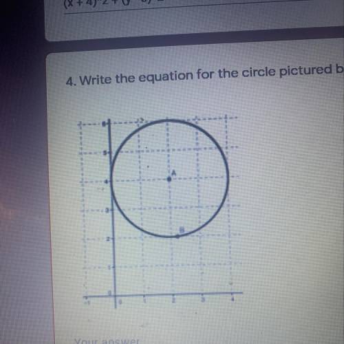 What is the equation for this circle??
Best answer will get brainliest!! Please help!