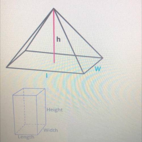 A tight rectangular pyramid, with a height of 10 cm, a base length of 6 cm, and a base width of 8 c