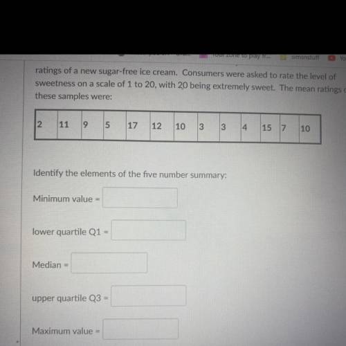 What are the answer to the 5 boxes