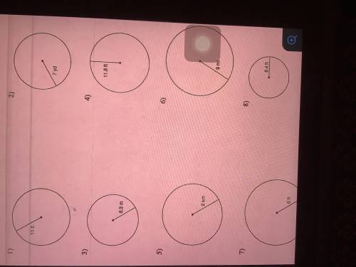 I need help with finding the circumference of a circle.