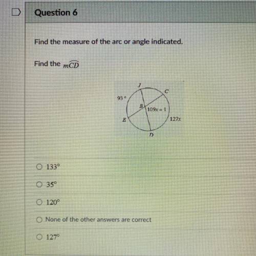 Anyone know this? need to pass my class

Find the measure of the arc or angle indicated.
Find the