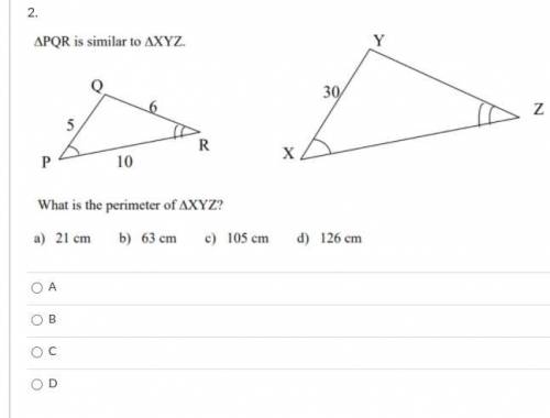 What is the perimeter of XYZ