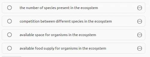 An ecosystem with great biological diversity decreases —