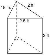 How do you find the height to find the base on this triangular prism?