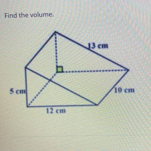 Find the volume of this shape please!