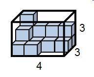 J u l i a n has partially filled the prism below with 16 unit cubes.

How many more unit cubes wil