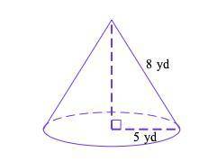 Find the lateral surface area and surface area of a cone with a base radius of 5 and a slant height