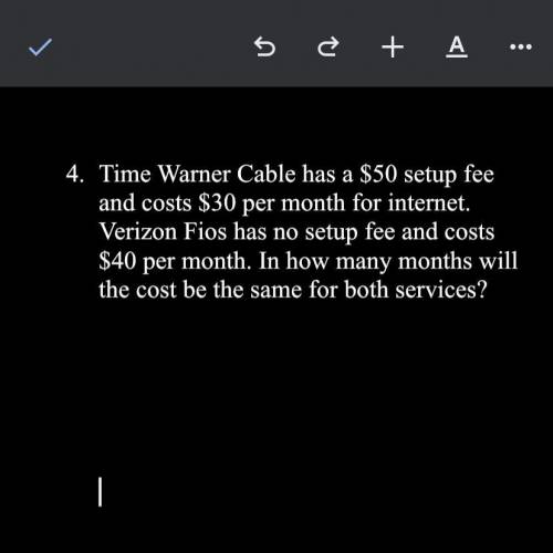 Time Warner Cable has a $50 setup fee and costs $30 per month for internet. Verizon Fios has no set