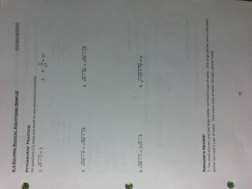 I need someone to do these problems for me. I don't understand them and I need them turned in asap.
