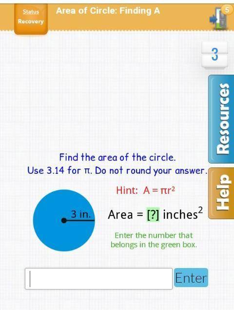 AreA of a circle pls help​