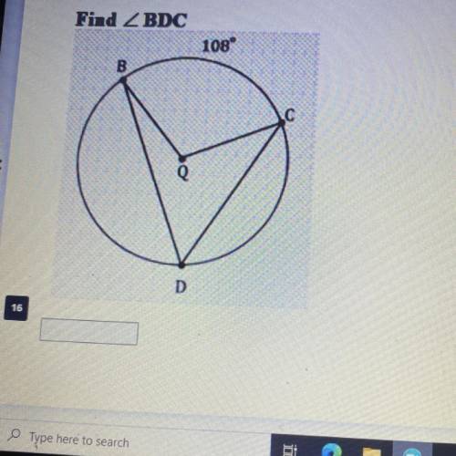 Find BDC of the geometry question.