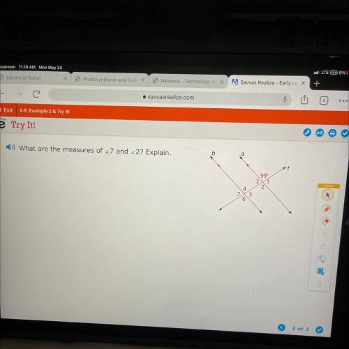 What are the measures of 7 and 2 ? Explain please