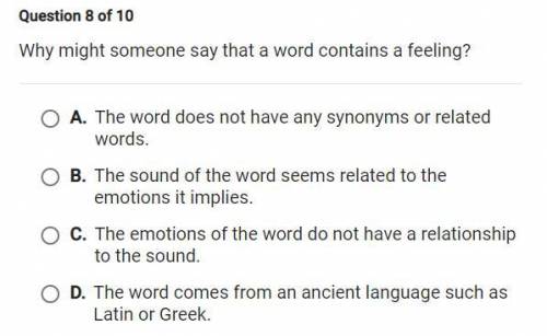 Why might someone say that a word contains feeling?